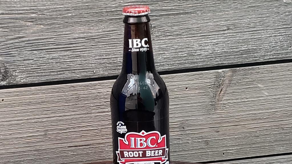 IBC Root Beer · 12 oz glass bottle