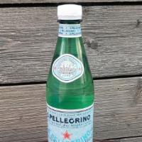 Pelligrino Sparkling Water · 16 oz plastic bottle