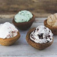 Frozen Cookie Cups · 1 scoop in a FROZEN Over The Moon Cookie Cup