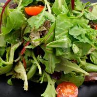 House Salad · Baby arugula, kale and baby mix green with Japanese dressing. Vegetarian.