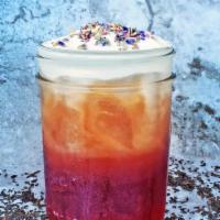 Lavender Love · Lavender infused Black Tea topped with black-lava salt crema and lavender. . *Note: Contains...