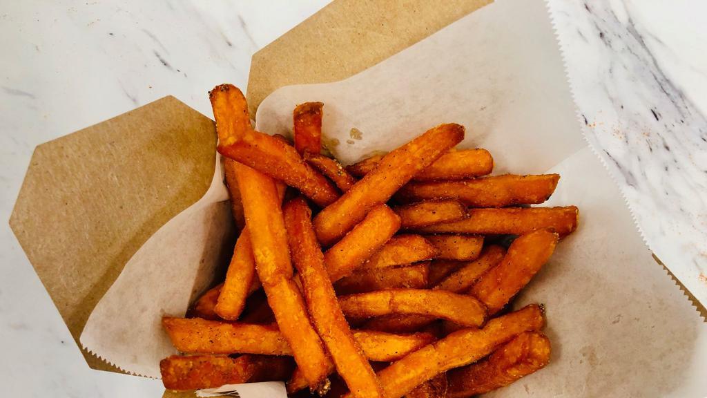 Sweet Potato Fries · Add rice bowl for an additional charge.