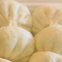 豬肉酸菜大包子-Pork& Pickled Cabbage Buns(6)) · steamed buns please allow 25 mins.