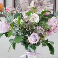 12. Purple Flowers in Vase · Medium Size Flowers in Vase with Premium Imported Flowers
