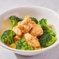 General Tso's Chicken · Mary's free-range organic chicken with crispy cassava flour breading, green goddess sauce, s...