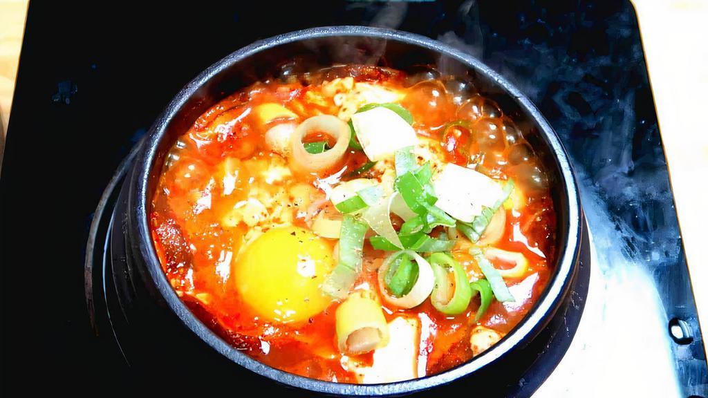 Ramen Tofu Soup · Soft tofu soup with Ramen and ham