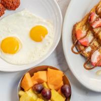 LA MORE BRUNCH SPECIAL               · Pork Sausage | Organic Eggs (Any Style) | Tres Leches French Toast  (3) | Fresh Fruit