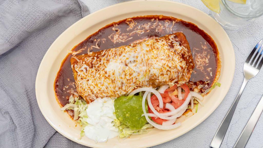 Enchilada Style Burrito · 