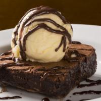 Pizza Brownie · Exquisite melted chocolate chip brownie big enough for a family!