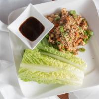 Lettuce Wrap · Choice of vegetables, chicken or shrimp tossed in house special sauce.