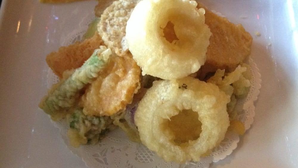 Vegetable Tempura (8 pcs) · Deep-fried vegs with tempura.