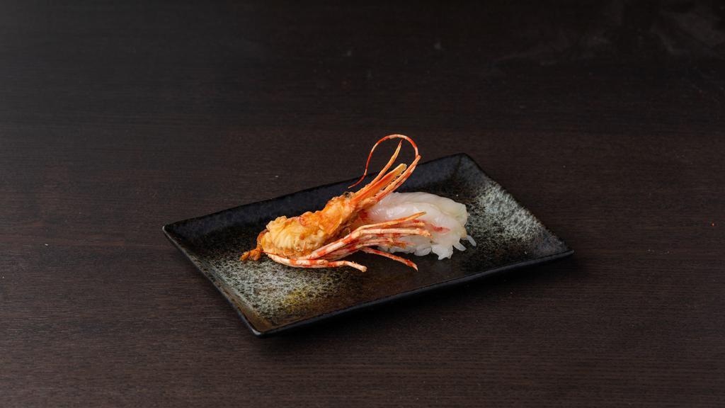 Ama Ebi · Sweet shrimp with fried shrimp head