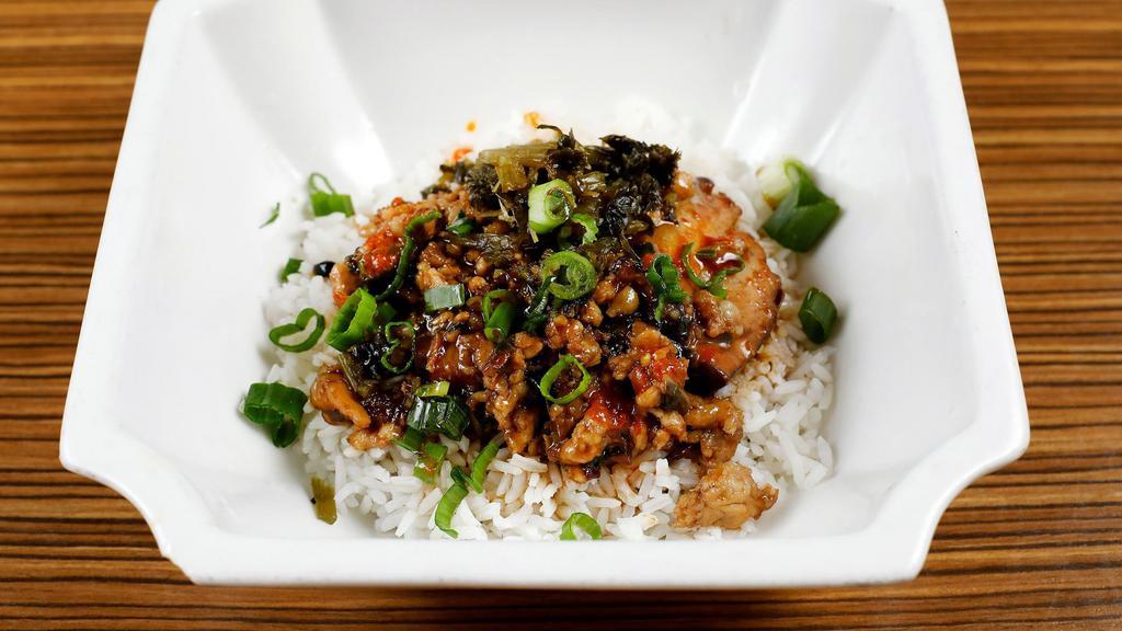 11. Taiwanese Braised Pork Belly over Rice · 