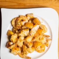13. Honey Apple Shrimp · Our version of Honey Walnut Shrimp except we swapped out the nuts for lightly fried apple. T...