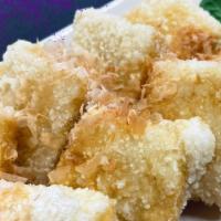 Agedashi Tofu · Deep Fried Tofu (8 pcs) topped with bonito flakes (katsuobushi).
* Vegetarian customers may ...