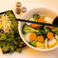 V1. Phở Đậu Hũ Rau Cải · Pho - Veggie & Tofu