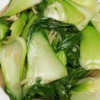 C8. Stir-Fry Cabbage w. Garlic 蒜蓉小白菜 · 蒜蓉小白菜