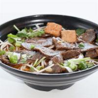 A2. Spicy Beef Shank Noodle Soup 麻辣牛肉粉 · 麻辣牛肉