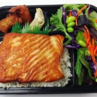#6 Grilled Salmon Teriyaki · Whole Atlantic salmon, filleted in house and grilled. Comes with our house teriyaki sauce on...