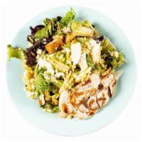 Edward Ceasar Hands W/ Chicken · Grilled Chicken Breast, chopped romaine and mixed greens, aged parmesan cheese, house crouto...