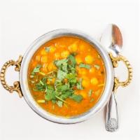 Chana Masala · Garbanzo beans cooked in as special blend of spices.