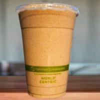 Banana Chocolate Smoothie · Almond butter, banana, cacao powder and oat milk.

🌱 Served with 100% compostable container...