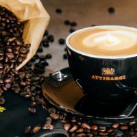 Cappuccino · Double shot of Italian imported Attibassi coffee with milk
