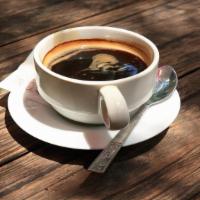 Americano · Double shot of Italian imported Attibassi coffee with extra hot water