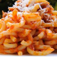 Gramigna del giorno · Fresh gramigna with sauce that you like