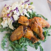 Calabrian Chili Chicken Wings · Apple slaw
