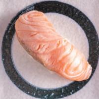 Smoke Salmon Sashimi (1 Piece) · Seared salmon with smoked sea salt.