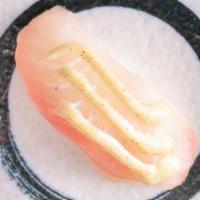 Tai Nigiri (1 Piece) · Seared red snapper with special sauce.