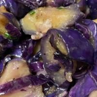 Eggplant · HOME-MADE! Lightly fried eggplant seasoned with our very own secret recipe. 16oz
