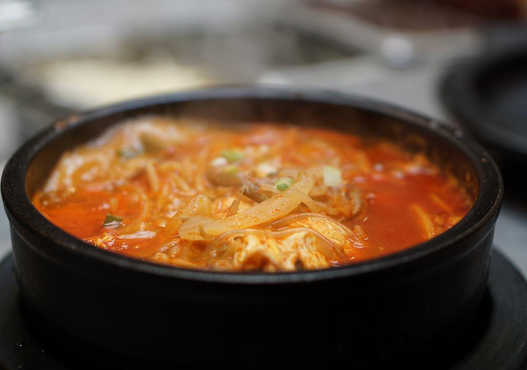 Beef & Seafood Tofu Soup · Come with rice.