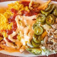 Flipper (Loaded Fries) · Grilled Chicken over Cajun Fries with Cheese , Sauces & Jalapeno. Its a Filler , Spicy, Juic...