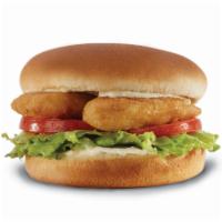 Fish Fillet · 2 Alaskan Cod Fillets served on a bun with Lettuce, Tomato and Tartar sauce.