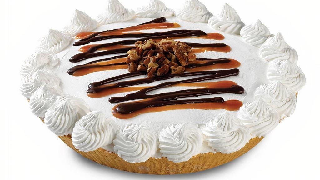 Caramel Turtle Treat Pie™ - Ready for Pick Up Now  · Sweet Cream Ice Cream with Pecans, Caramel and Fudge in a Graham Cracker Pie Crust topped with fluffy White Frosting