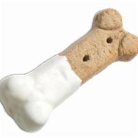 Large Dipped Dog Bone · Dipped in white confection [not chocolate] make these bones a safe treat for dogs.