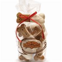 Large Dipped Dog Bone Barker'S Dozen · 7 bones dipped in white confection [not chocolate] make these bones a safe treat for dogs.