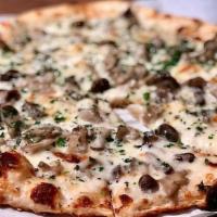 Brewer's Pizza · Forager Pizza. Bechamel sauce, mixed mushrooms, fontina cheese, Italian parsley, truffle oil
