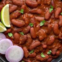 Rajma Masala · Red kidney beans soaked overnight and cooked with onions, tomatoes, and powdered Indian spic...