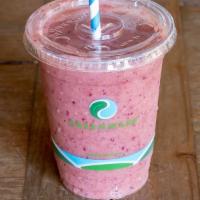 Noriega Smoothie · Mango, strawberry, organic acai, banana, and blueberries blended with organic apple juice.