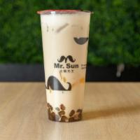 Three Brothers Milk Tea · Recommended Drink. With Boba, Pudding & Grass Jelly