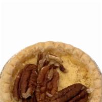 Mini White chocolate Pecan Pie · Caramel, White Chocolate Custard, Pecans Mini Pie