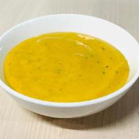 Yellow Chili Sauce · Creamy sauce made from mildly spicy, yellow chilis.