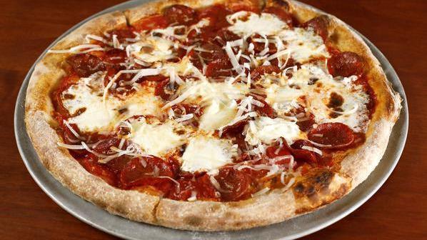Kids Pepperoni Pizza · tomato sauce, mozzarella