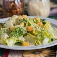 Caesar Salad  · Classic salad with  romaine, grated parmesan and croutons