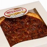 Beckmann's Pecan Pie- 7 inch · Tons of pecans in every slice - a perfect balance of sweetness and nuts in a butter crust.