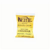 Kettle Brand - Snacks - New York Cheddar Chips -  2 Oz · Cut thick and covered with the bold taste of sharp cheddar cheese, these chips have all the ...
