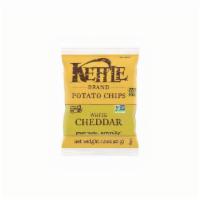 Kettle Brand - Snacks - White Cheddar Cheese 1.5 Oz · Potato Chips are cut thick and covered with the singularly bold taste of sharp white cheddar.
